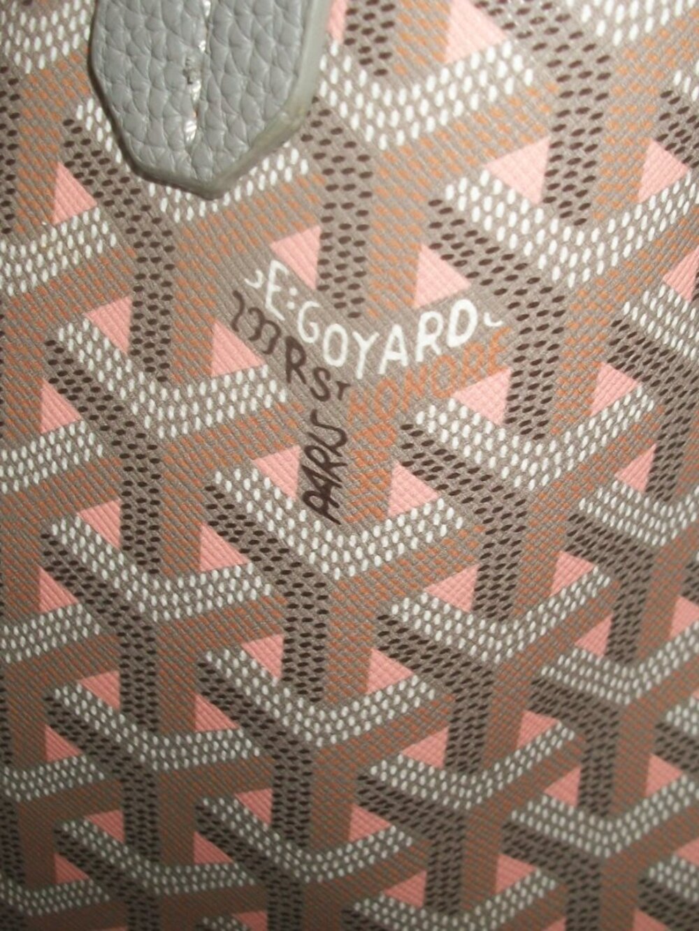 Tote in Style of Saint Louis PM (Gray, Coral Pink,Brown, Black) NOT GOYARD - Picture 8 of 16
